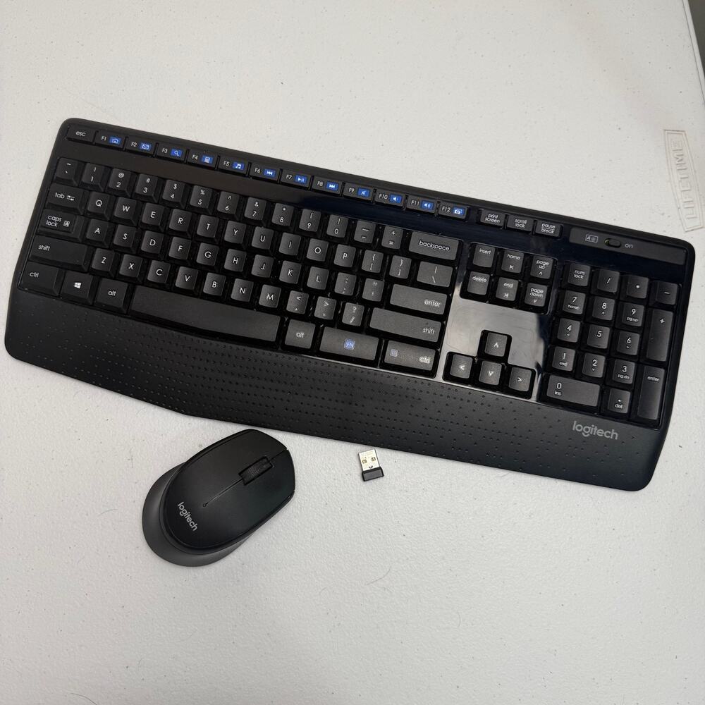 LOGITECH COMFORT MK345 KEYBOARD AND OPTICAL MOUSE M275 USED Batteries Included